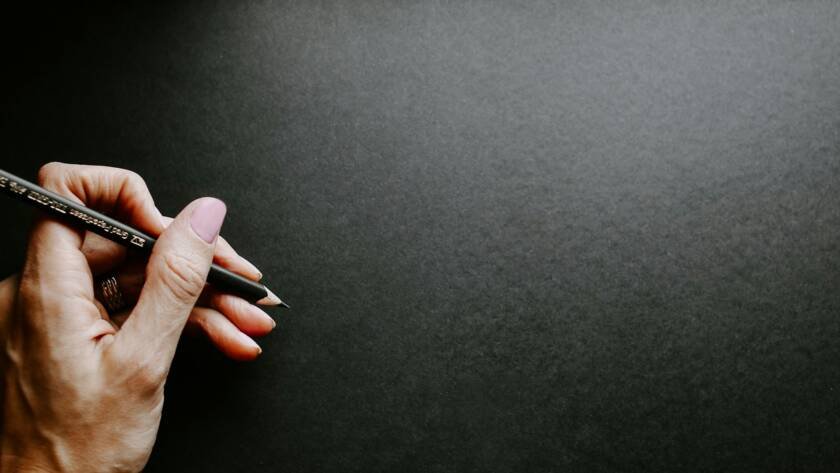 left handwriting