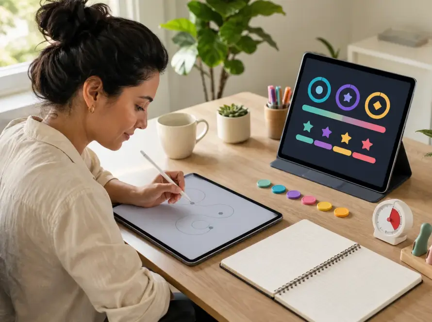 Gamified Left-Handed Handwriting Practice for Adults: Tracking and Motivation